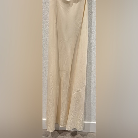 NWOT Ronny Kobo Collection Selina Ivory Halter High Slit Formal Maxi Dress Large - Picture 13 of 17